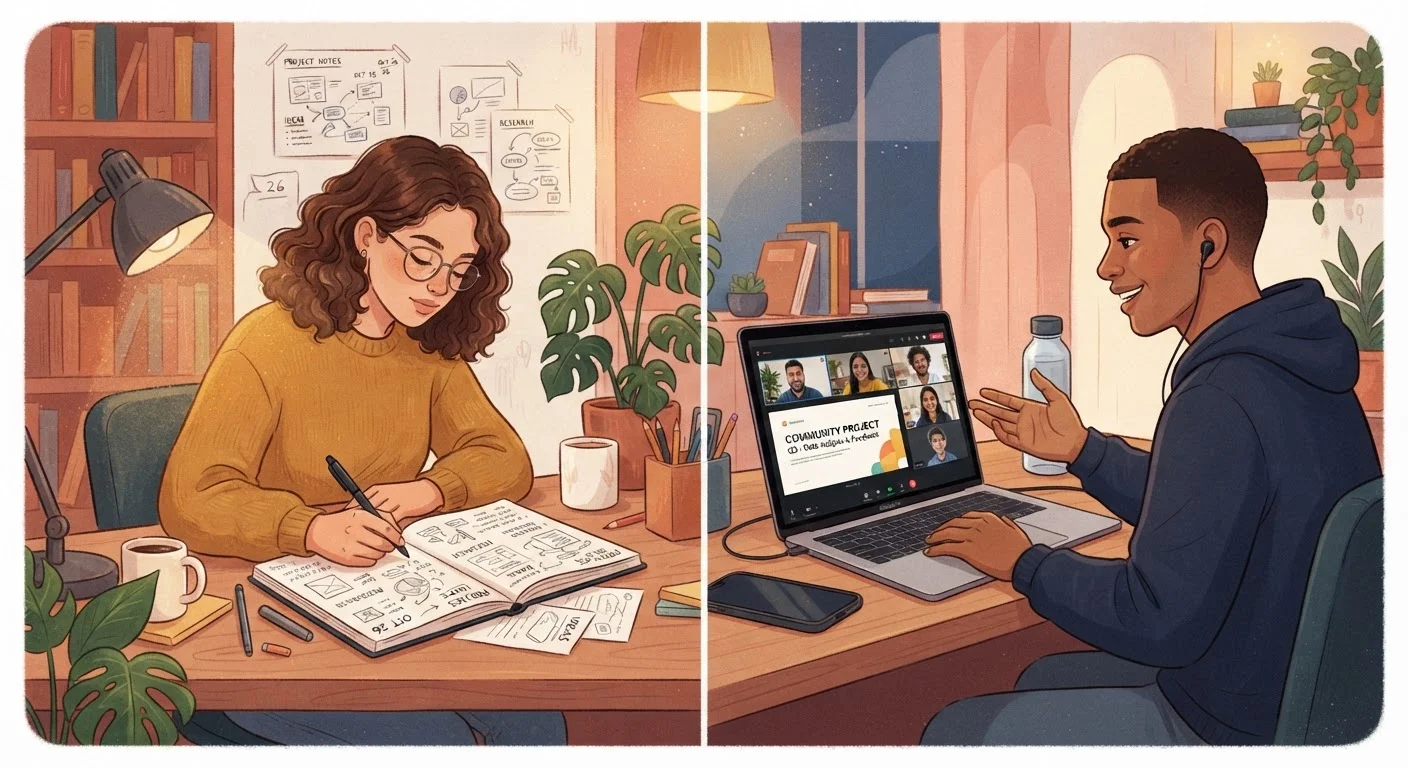 Learning in Public vs. Learning in Private