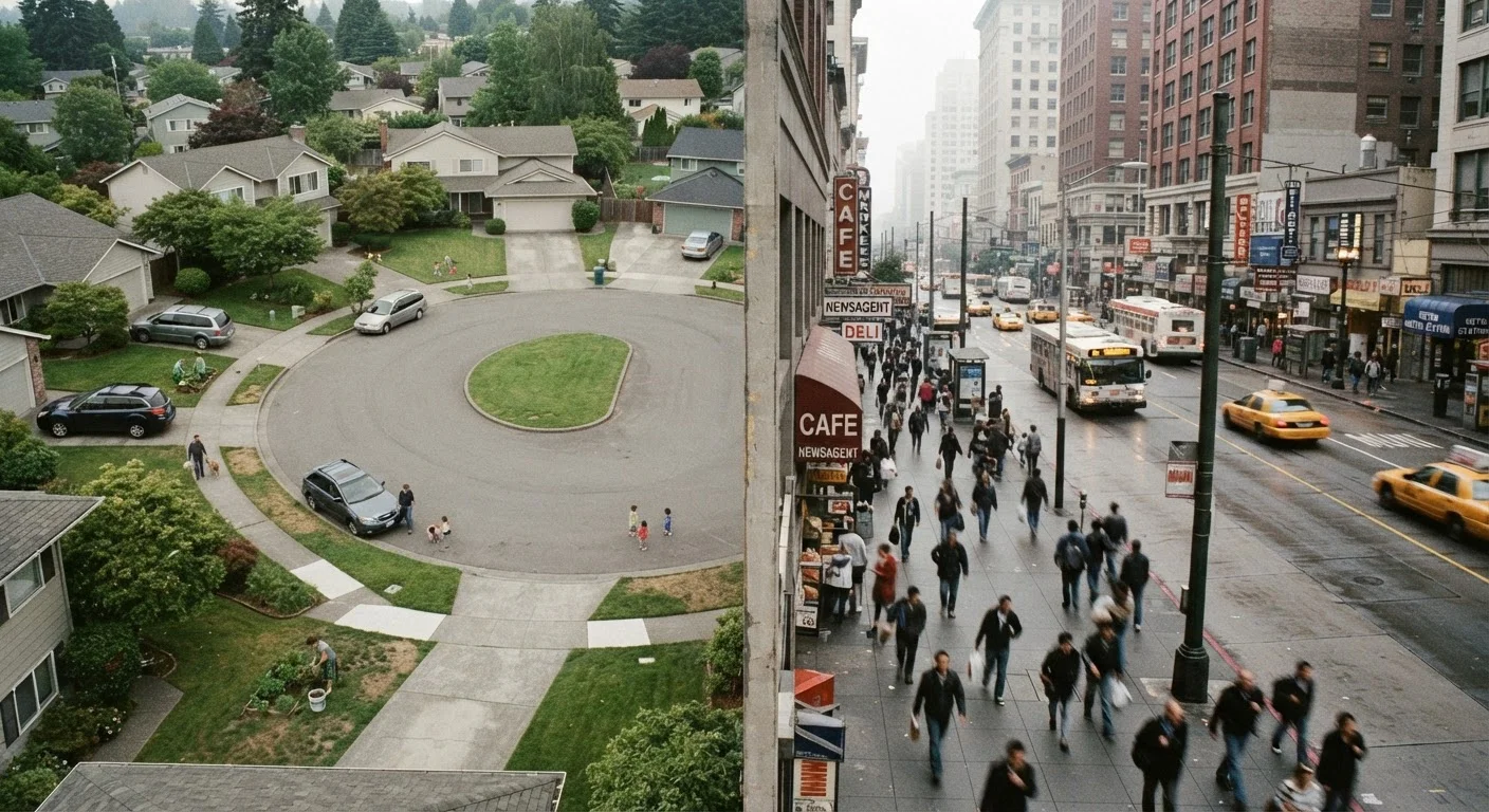 Suburban Isolation vs. Urban Anonymity: Two Different Flavors of Disconnection