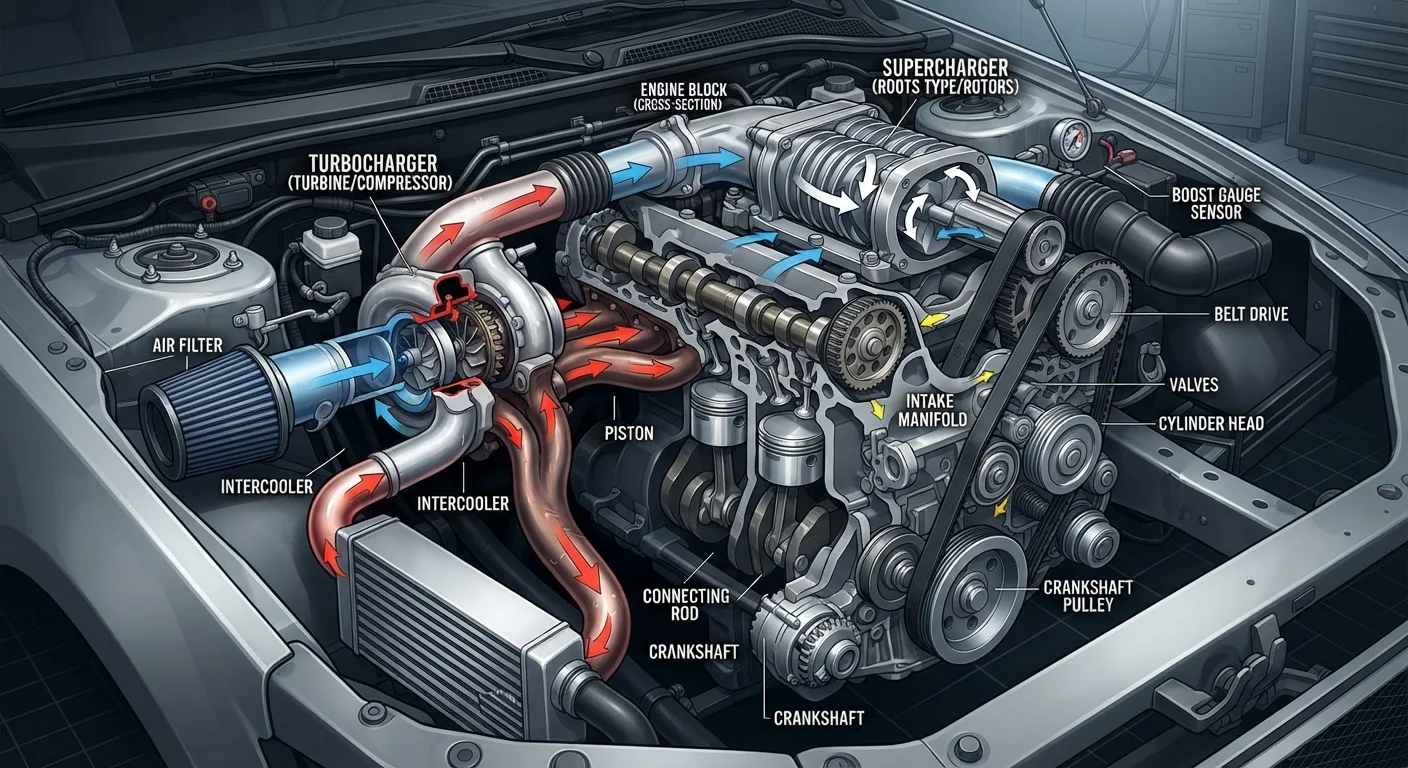 Turbocharging and Supercharging: Forced Induction Without the Confusion