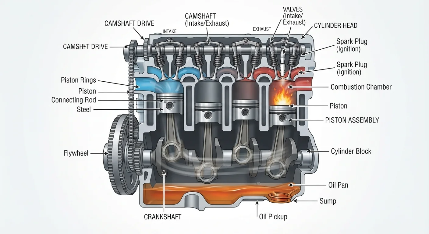 What Actually Happens Inside a Car Engine